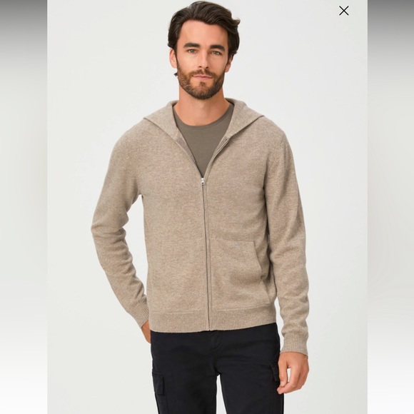 PAIGE ⭐️ Swanson merino & cashmere blend full zip sweater